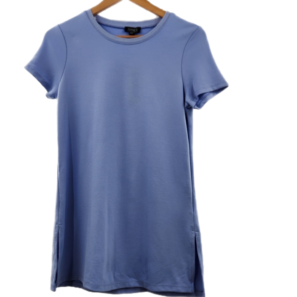 Jones New York Blue Oasis Short Sleeve TShirt Womens Size XSmall